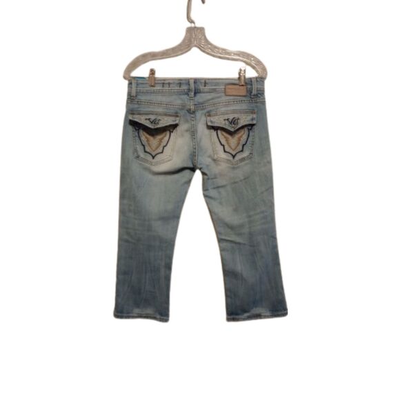 Vigoss Women's Size 7/8 Light Blue Capri's - Picture 1 of 10